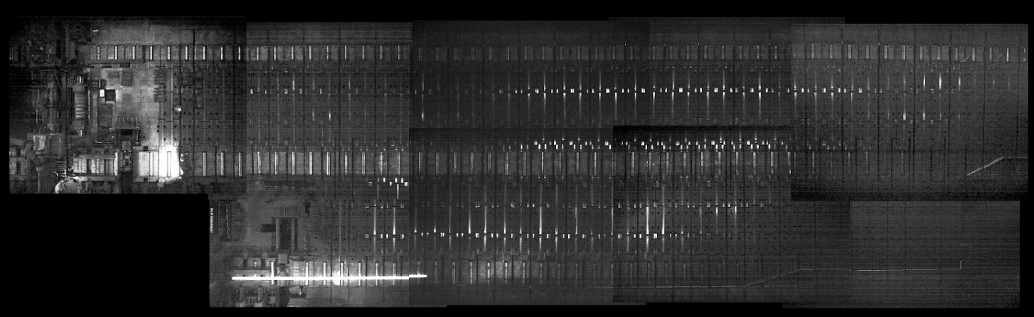 Steel rods in an industrial machine vision scene